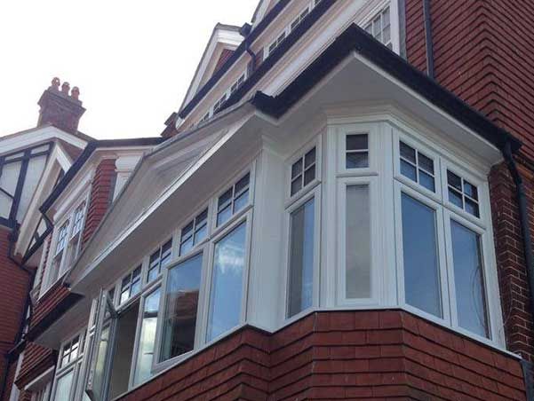 Sealed unit windows on a brick house